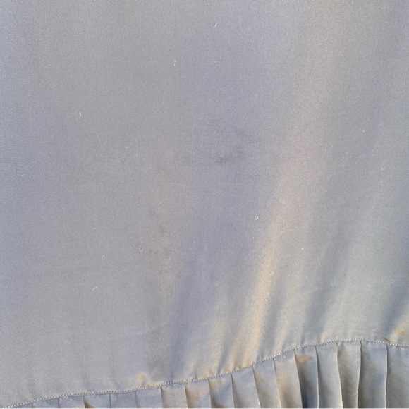 Vintage black sleeveless satin dress, retro flapper style, size M/L - Picture 10 of 11